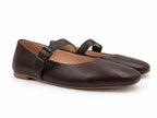 Mary : Ballerines Femme - Cuir Marron